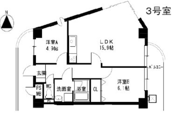 ステラ田中町の物件間取画像